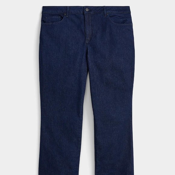 NYDJ Plus Size Marilyn Straight Denim Jeans Rinse - Picture 2 of 3